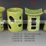 Green Color Ceramic Candle Holder thumbnail-1