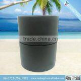 EA0027WB Contemporary Matt Black Cylinder Shape Bathroom Accessories Trash Bin thumbnail-1