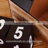 Antique Yearly House Design Wooden Desk Calendar thumbnail-2