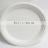9"disposable Sugar Cane Bagasse Round Plate