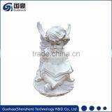 Custom Angel Figurine Christmas White Angel Reading thumbnail-1