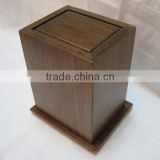 China funeral supplier wooden cremation urn