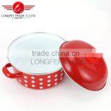 3pcs Enamel Cookware Casseroles Set With Customize Decal Cast Iron Enamel Casserole thumbnail-5