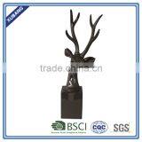 Poly Resin Crook Head Deer Head With Base Figurine thumbnail-1