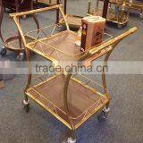 Stainless Steel Mobile Food Cart Coffee Cart Hand Cart for Sale C-37 thumbnail-2