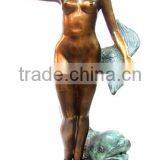China Bronze Skulpturen Metal Crafts Garden Decoration Bronze Femme Fontaine thumbnail-4