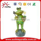 Polyresin Frog Planter Garden Figurine thumbnail-2