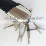 Stainless Steel Multifunctional Torch Flashlight With Knives And Scissors thumbnail-2