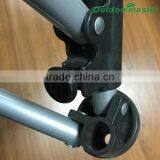 Patio Deluxe Steel Adjustable Red Padded Beach Folding Chair thumbnail-5