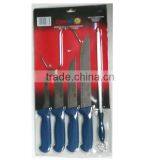 KN3220 Set of 6 Pcs Colourful Plastic Handle Cheap Kitchen Knife thumbnail-4