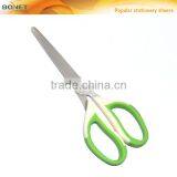 SST0042 LFGB Certificated 7" Easy Cutting Action Green Soft Grip Student Scissor thumbnail-1
