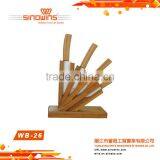 WB-26 High Quality 4pcs Wooden Knife Stand Universal Knife Block thumbnail-1
