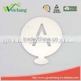 WCTS401 Durable Stainless Steel Cappuccino Coffee Art Coffee Stencils Letter Shape Coffee Stencil, Food Grade thumbnail-1