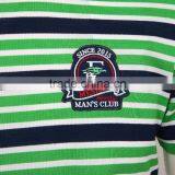 Wholesale Mens Flat Knit Striped Brand Cotton t Shirt thumbnail-4