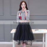 New 2016 Vestidos Winter Women Dress Blue Casual Package Hip Slim Elegant Boho Chic Dresses Female Polo Party Dresses Hot thumbnail-3