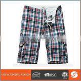 Adult Short With Woven Fabric Yarn Dyed 180gsm Cargo Short Bermuda Short thumbnail-1