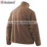 Oem Service Custom Color Plain Zipper-up Warm Windproof Polar Fleece Men's Coat thumbnail-4