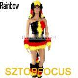 Stylish Lady's Belly Dance Costume Rainbow Fashion Girls' Dress thumbnail-1