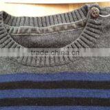 High Quality Kids Children 100% Pure Cotton Plain Elbow Patch Sweater(DK22F) thumbnail-4