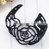 Preety Black Rose Hollow Jewelry Bangles for Girls thumbnail-3
