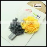 1.5X 36cm white yellow grey baby hairband headwear hair accessories TLLC-49