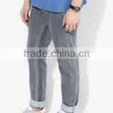 Mens Washed Grey Heather Denim Jeans Distressed OEM Jeans Trousers thumbnail-3