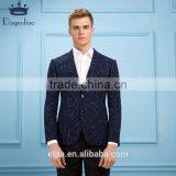 Daynoliao 2016 Latest Design Trendy One Button Slim Fit Casual Party Elbow Patches Blazer for Men thumbnail-3