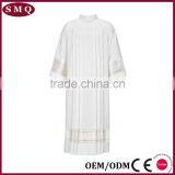 Wholesale Custom Size and Lace Pattern Robe White Long Alb thumbnail-5