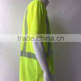 Hi-vis Short Sleeve 3M Tape Reflective Safety ANSI Night Use Protective Polo Shirt thumbnail-4