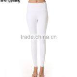 Toning Belly in Tall Waist Tight Yoga Ninth Pants 85% Polyester + 15% Spandex Women Wholesale Yoga Pants thumbnail-2