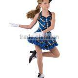 2016 Red or Blue Grid Jazz Dress, Black Dot Lycra thumbnail-2