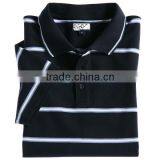 Fancy Stripe Polo Shirts for Men Made in China thumbnail-1