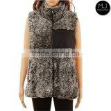 Wholesale Frosted Tip Heathered Zip Sherpa Woman Vest thumbnail-5