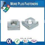 Made in Taiwan Heavy Plain Finish Steel Stainless Steel Zinc Finish Steel Regular Square Nut thumbnail-5