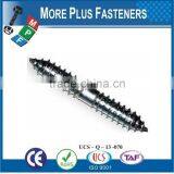 Made in Taiwan Metric Steel Zinc Steel Stainless Steel Wood to Wood Dowel Screw thumbnail-2