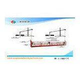 Safety Rope / Cable Steel Suspended Working Platform ZLP800 With Hoist LTD8.0