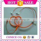 2015 Cheap Wholesale Classical Black Zipper Metal Silicone In-ear Earphone for MP3 thumbnail-5