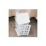 White Metal Chistmas Lantern for Tealight thumbnail-3