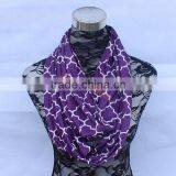 Quatrefoil Infinity Scarf - Jersey Knit - Purple Receive Total Around 12 Colors thumbnail-1