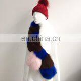 Real Natural Top Quality Women Winter Cheap Ladies Fox Fur Girl Scarf thumbnail-3