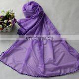 Newly Muslim 100% Polyester Silk Feel Scarf JDT-035