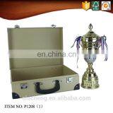 Kraft Paper Cardboard Suitcase Portable Box With Handle for Children thumbnail-5