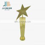 Custom Design 24k Gold Plating Star Shape Metal Poker Trophy