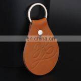 Promotional Gift Custom Logo Leather Keychain thumbnail-2