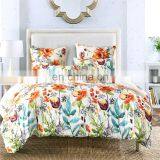 Luxury 100% Polyester Custom TWin Printed Floral Duvets Cover Set With Pillowcase thumbnail-6