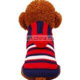 Popular Dog Clothing Coat Warm Pet Sweater Colorful Striped Pet Clothes Coat thumbnail-6