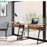Furniture Wooden Style Metal Frame Home Office Study Computer Desk Wholesale thumbnail-3