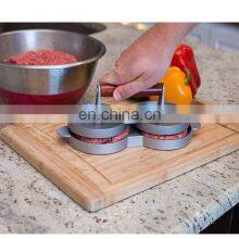 Best Quality Wooden Handle Non-stick Aluminum Burger Press With Handle thumbnail-4