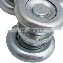 Steel Two-wheel Slide Rail Suspension Cart Silver Sliding Rail Wheel Suspension Rod Door Rail Wheel With Nut thumbnail-3