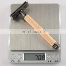 Classic Eco-friendly Metal Barber Stainless Steel Double Edge Blade Reusable Safety Razor Shaver thumbnail-3